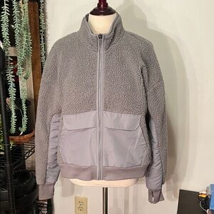 Xersion Gray Teddy Jacket